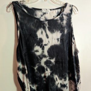 Black tie dye style tank